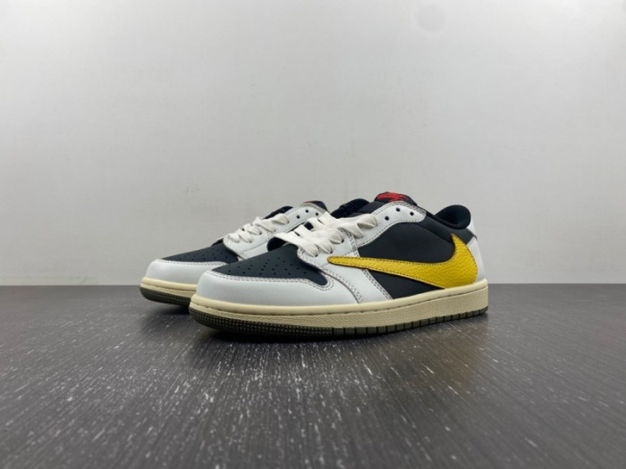 Travis Scott x Air Jordan 1 Low White/Dark Blue/Yellow