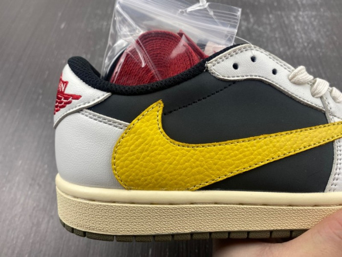 Travis Scott x Air Jordan 1 Low White/Dark Blue/Yellow