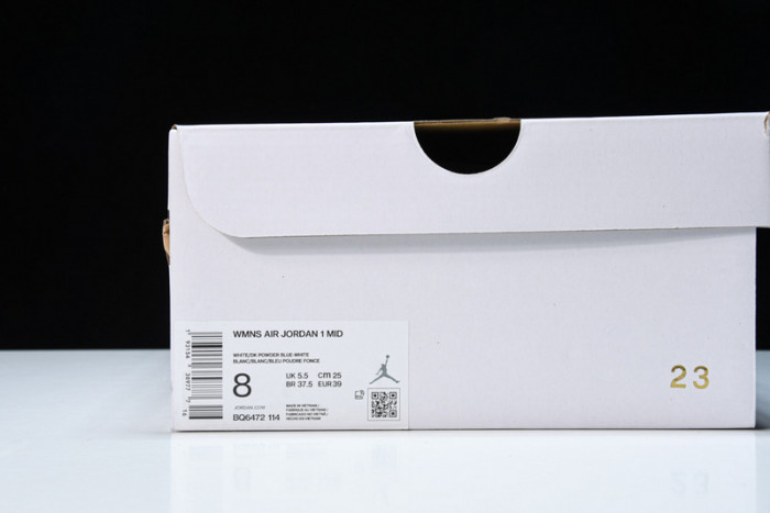 Air  Jordan 1 Mid UNC (W)  BQ6472-114