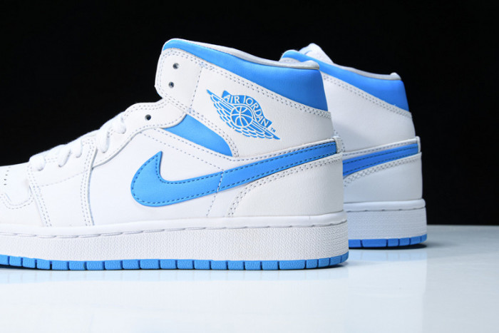 Air  Jordan 1 Mid UNC (W)  BQ6472-114