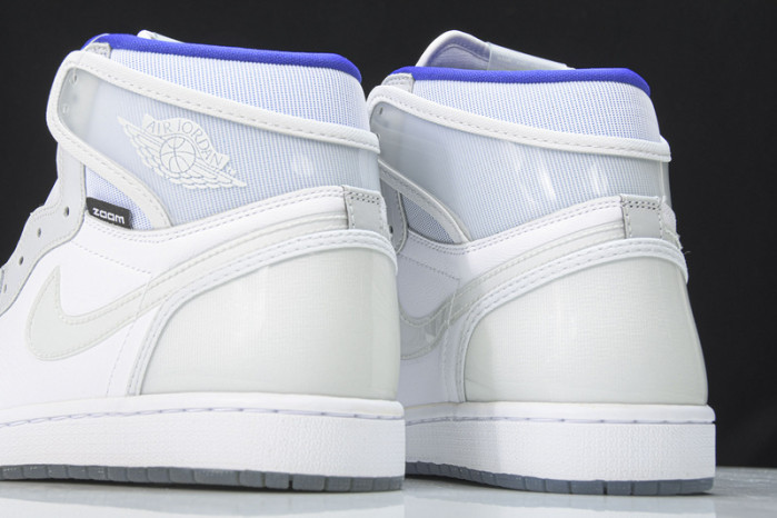 Air Jordan 1 Retro High Zoom White Racer Blue  CK6637-104
