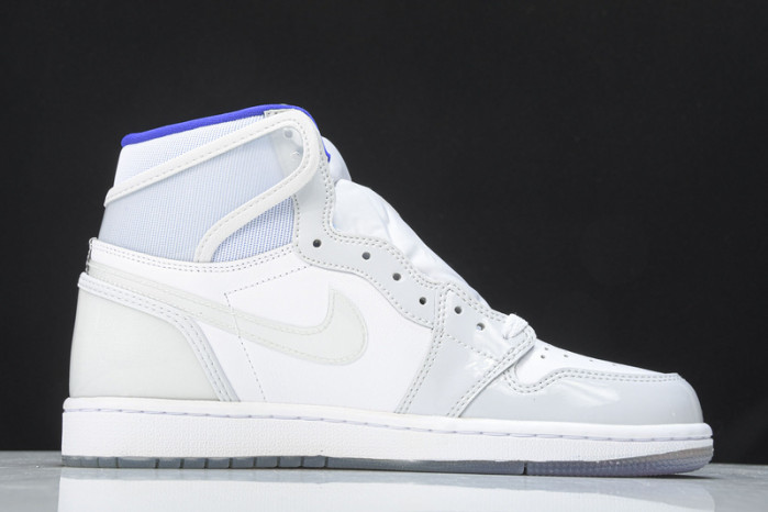 Air Jordan 1 Retro High Zoom White Racer Blue  CK6637-104