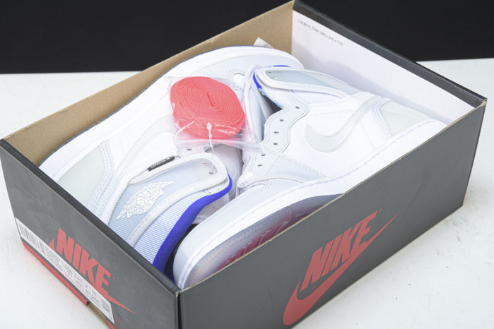 Air Jordan 1 Retro High Zoom White Racer Blue  CK6637-104