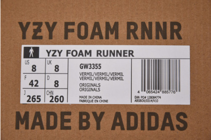 Adidas Yeezy Foam Runner Red CW3355