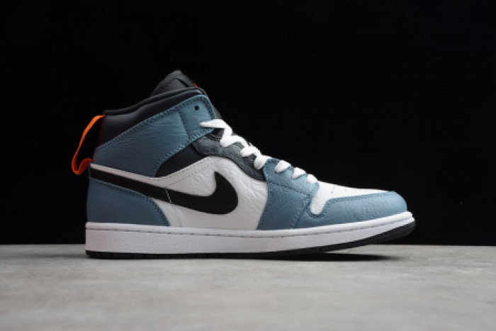 F**etasm x jordan 1 mid fearless blue white  cu2802-100