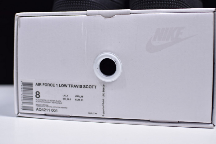 Travis Scott x Nike Air Force 1 Black AQ4211-001