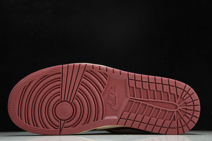 Air Jordan 1 Mid SE Tiki Leaf Team Red (Women