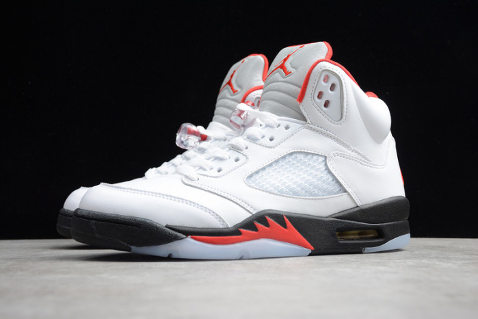 Air Jordan 5 Retro Fire Red Silver Tongue (2020)  DA1911-102
