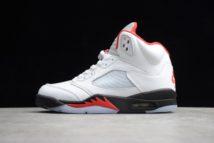 Air Jordan 5 Retro Fire Red Silver Tongue (2020)  DA1911-102