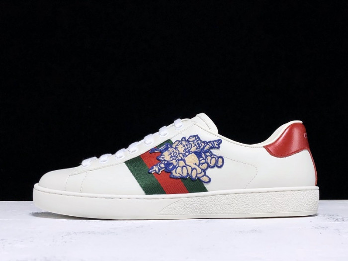 G*u*i ace embroidered low-top sneaker