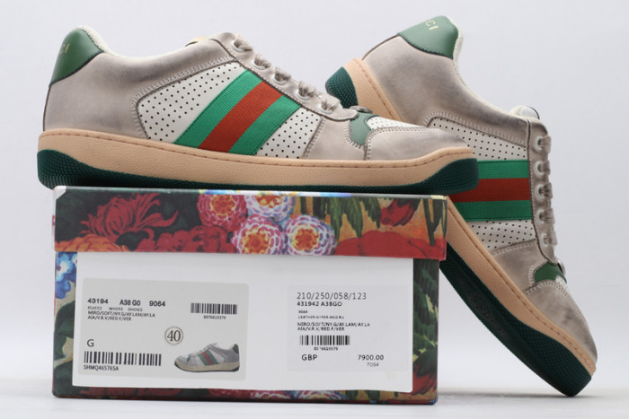 G*u*i ace embroidered low-top sneaker