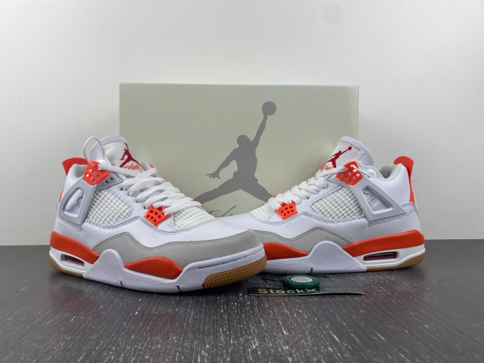 Nike SB x Air Jordan 4  White Orange DR5415-108