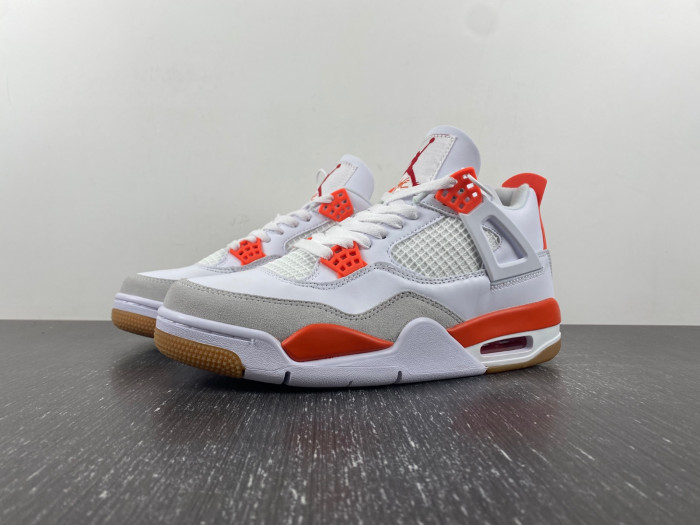 Nike SB x Air Jordan 4  White Orange DR5415-108