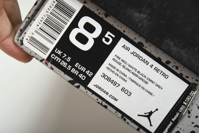 Air Jordan 4 Retro Toro Bravo 308497-603