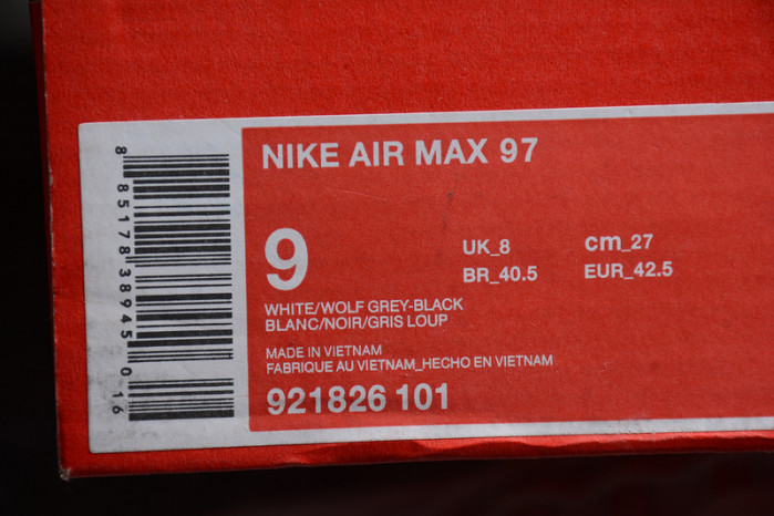 Air Max 97 Triple White Wolf Grey  921826-101