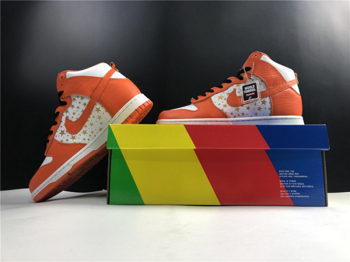 nike sb dunk high S*p*e orange  307385-181