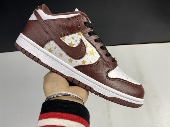 nike sb dunk low S*p*e stars barkroot brown (2021)  dh3228-103