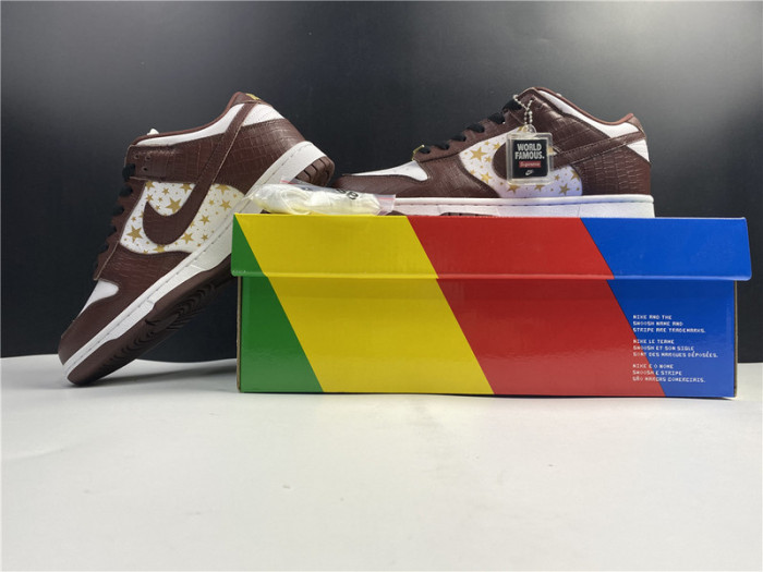 nike sb dunk low S*p*e stars barkroot brown (2021)  dh3228-103