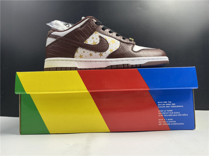 nike sb dunk low S*p*e stars barkroot brown (2021)  dh3228-103