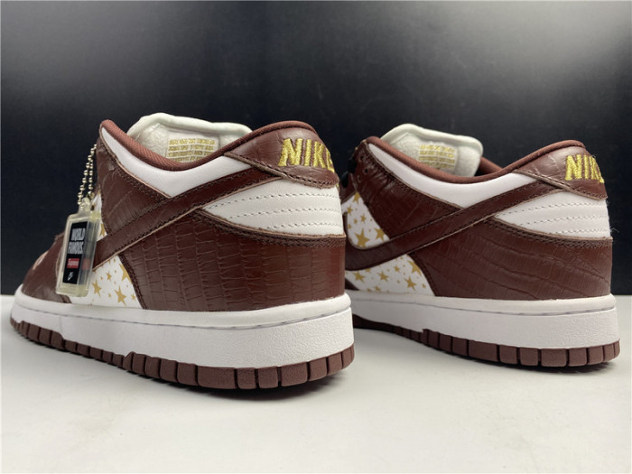 nike sb dunk low S*p*e stars barkroot brown (2021)  dh3228-103