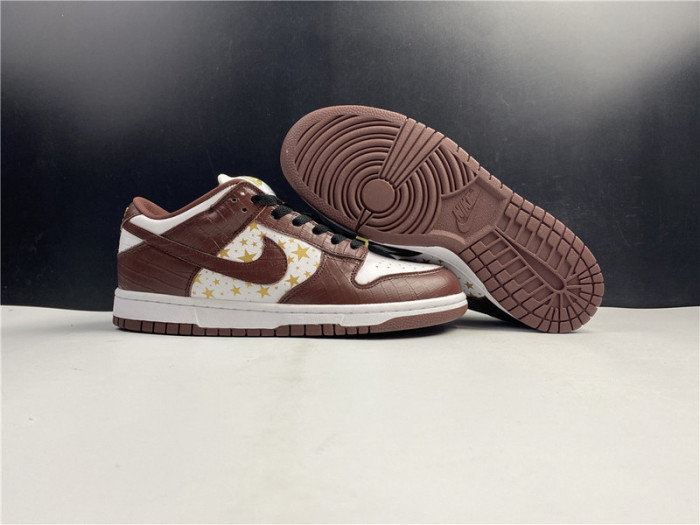 nike sb dunk low S*p*e stars barkroot brown (2021)  dh3228-103