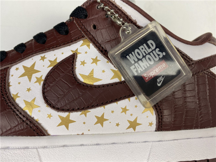 nike sb dunk low S*p*e stars barkroot brown (2021)  dh3228-103