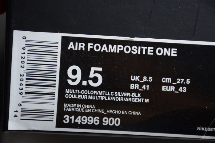 Air Foamposite One Hologram  314996-900