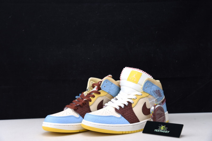 Ma*s*n chateau rouge x air jordan 1 high mid  fearless cu2803-200